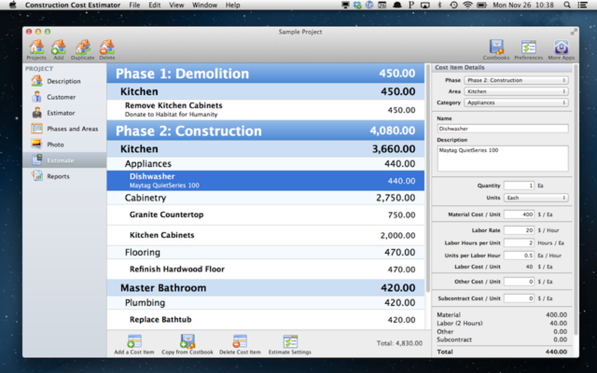 construction scheduling software for mac